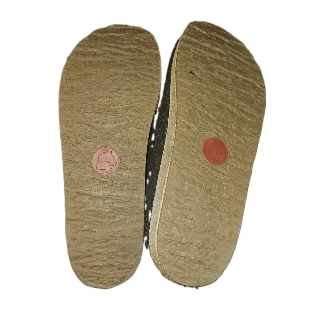 Haflinger Wool Felt Slipper Comfort Graphite Men's Size EU 44 US 11